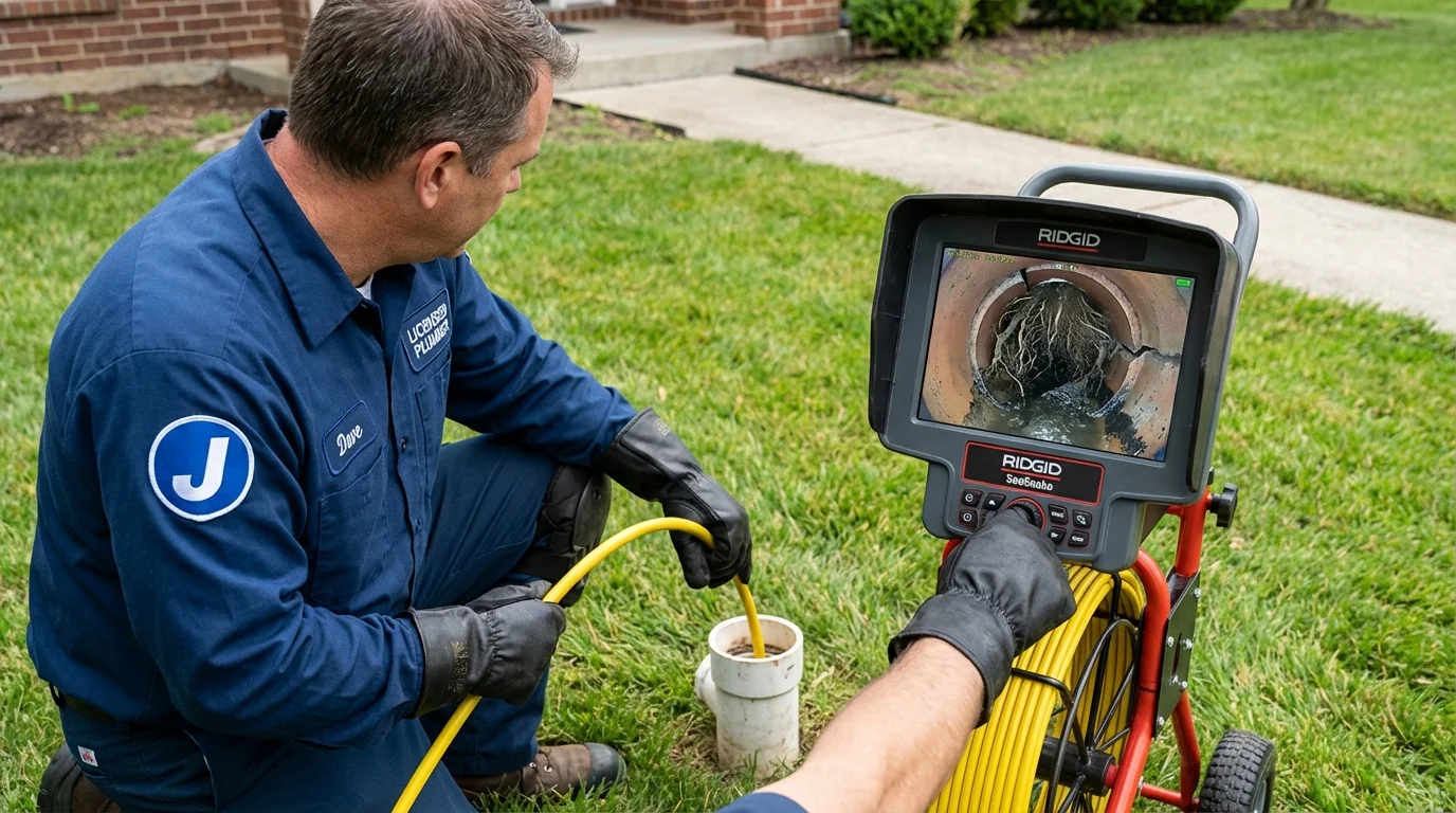 Sewer camera inspection being performed by Johns Plumbing LLC in Dinuba